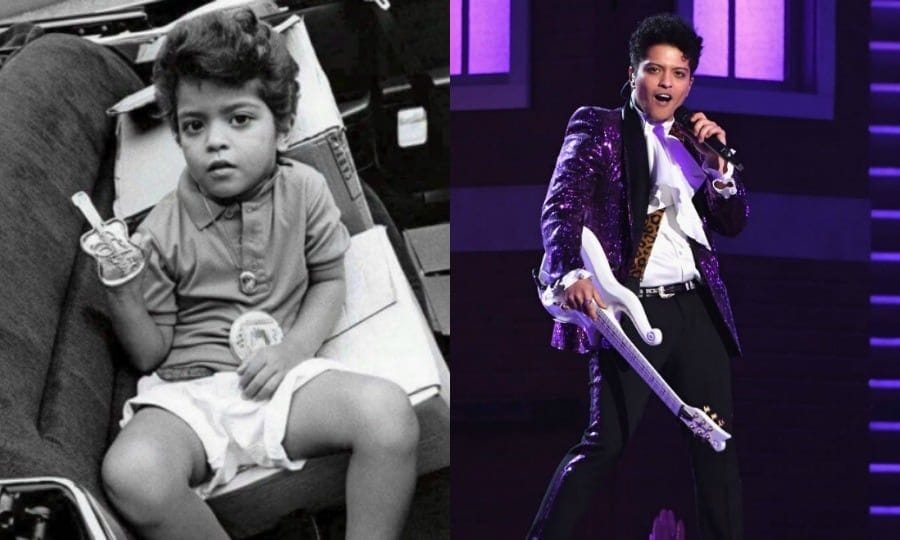 Bruno Mars
The singer posted a Wayback Wednesday of himself that showed how much he hasn't changed in all these years. Equipped with a mini guitar and his perfect coiff, he was made for stardom long before people knew the name Bruno Mars.
Photo: Instagram/@brunomars, Getty Images