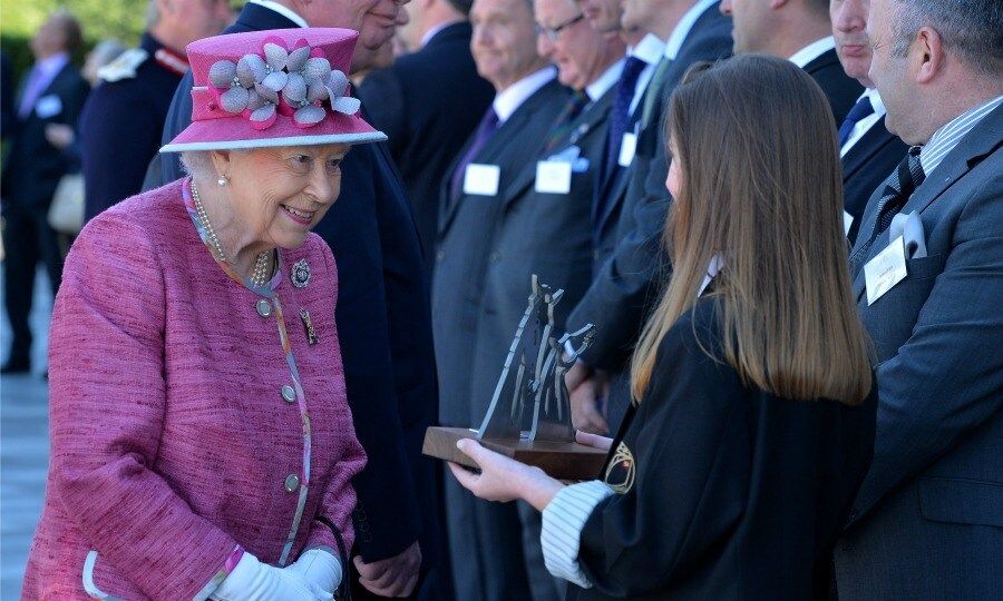 Queen Elizabeth never passes up a moment to match her hat to her ensemble during an appearance in Scotland.
Photo: Getty Images