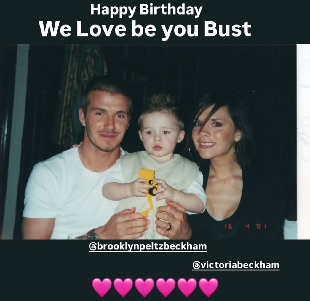 David and Victoria celebrate Brooklyn Beckham's birthday