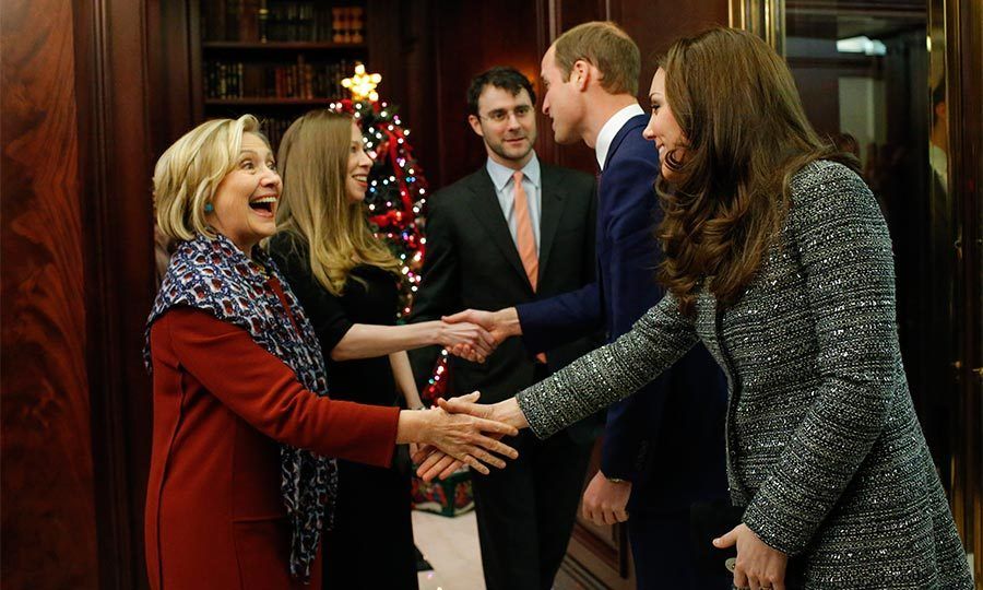 During Prince William and Kate Middleton's visit to NYC, Chelsea and her mom met with the royals.
Photo: Getty Images