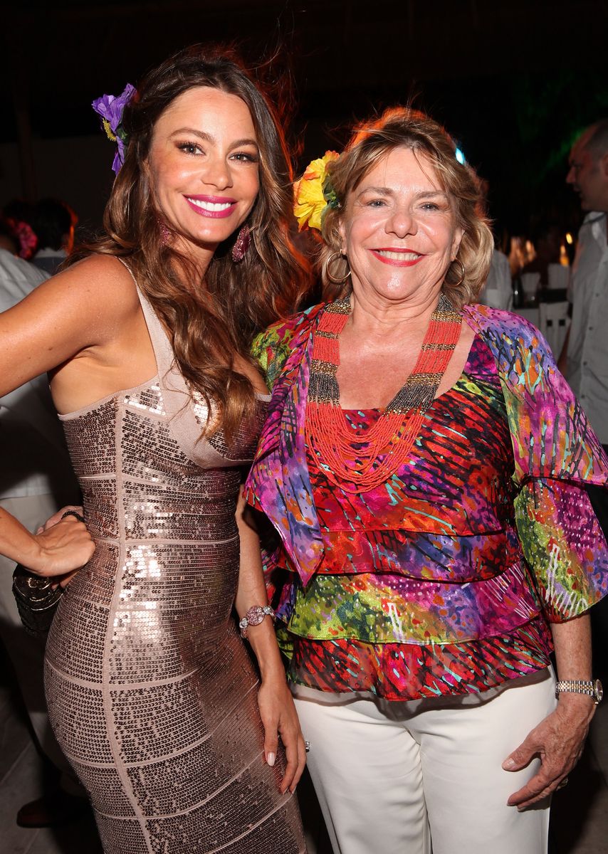 PLAYA DEL CARMEN, MEXICO - JULY 10: (EXCLUSIVE COVERAGE) Sofia Vergara and Margarita Vergara celebrate Sofia Vergara's 40th birthday at the Rosewood Mayacoba on July 10, 2012 in Playa del Carmen, Mexico.  (Photo by Jesse Grant/WireImage)