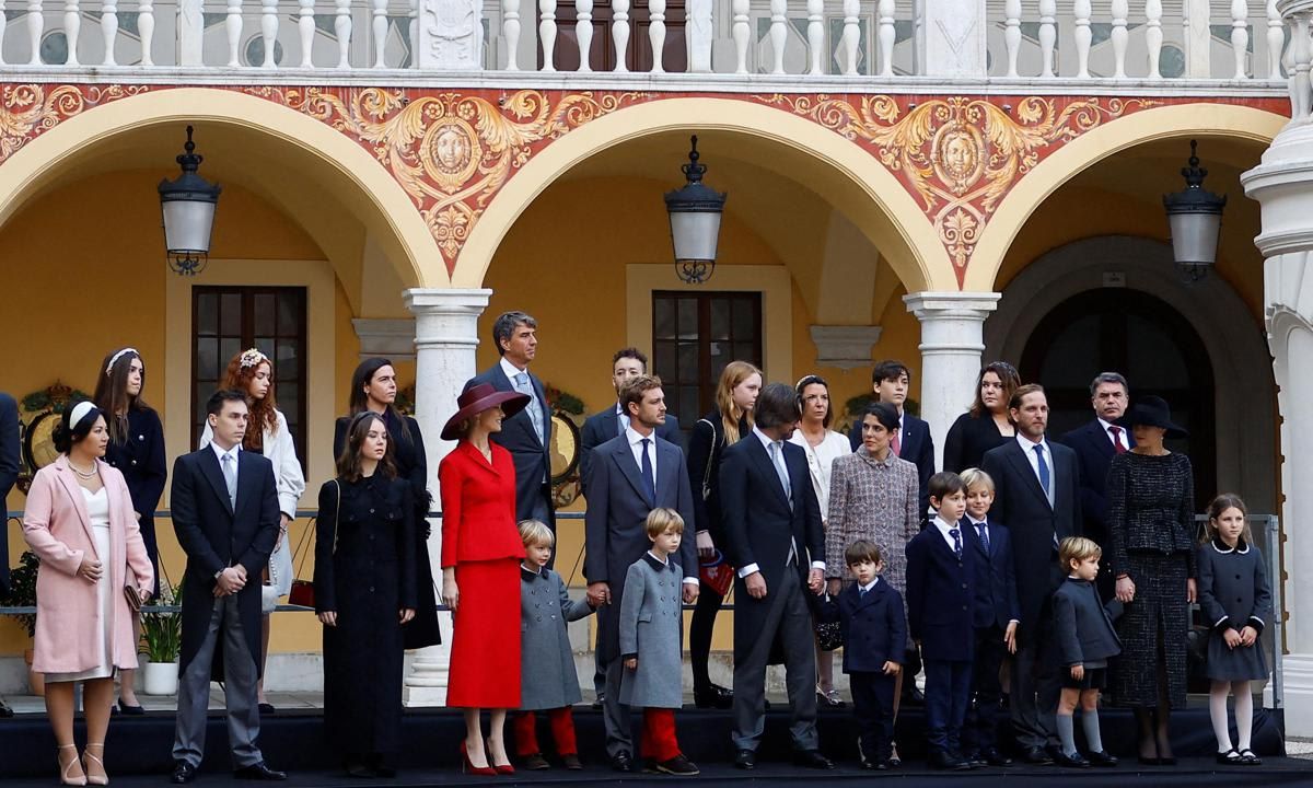 Monaco's National Day was a family affair. Princess Caroline's seven grandchildren made an appearance on Nov. 19.