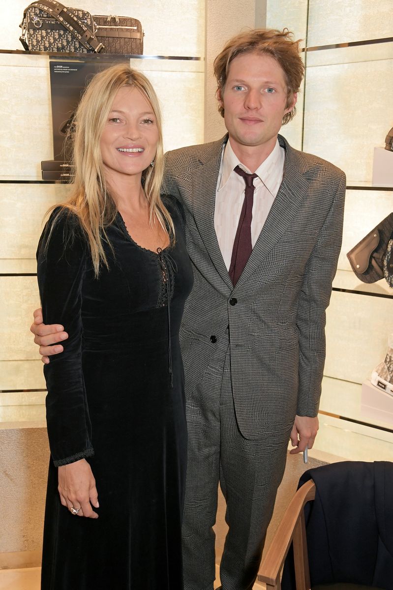 Kate Moss and Nikolai Von Bismarck attend the Dior Sessions book launch 