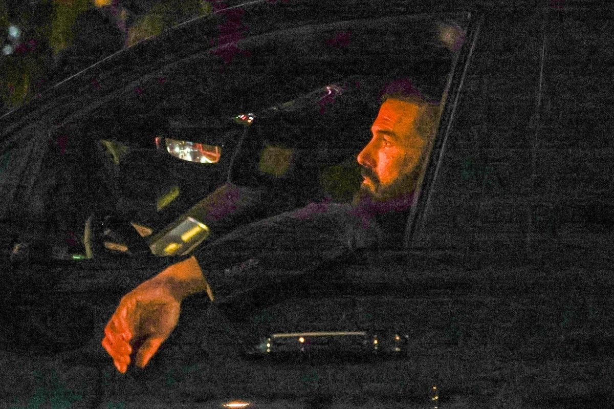 Ben Affleck leaving his office and heading home while the wildfires ravage Los Angeles