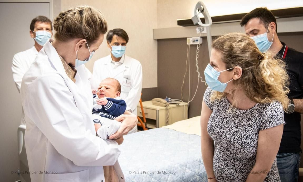 Princess Charlene visited the Princess Grace Hospital on June 7