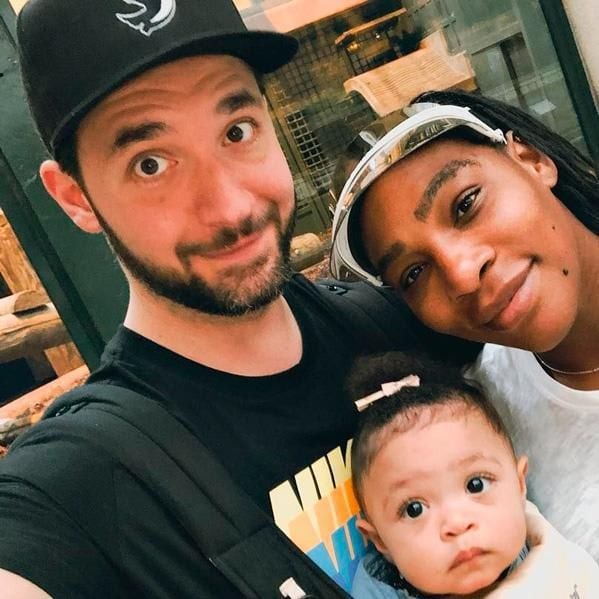 Serena Williams and Alexis Ohanian with their daughter