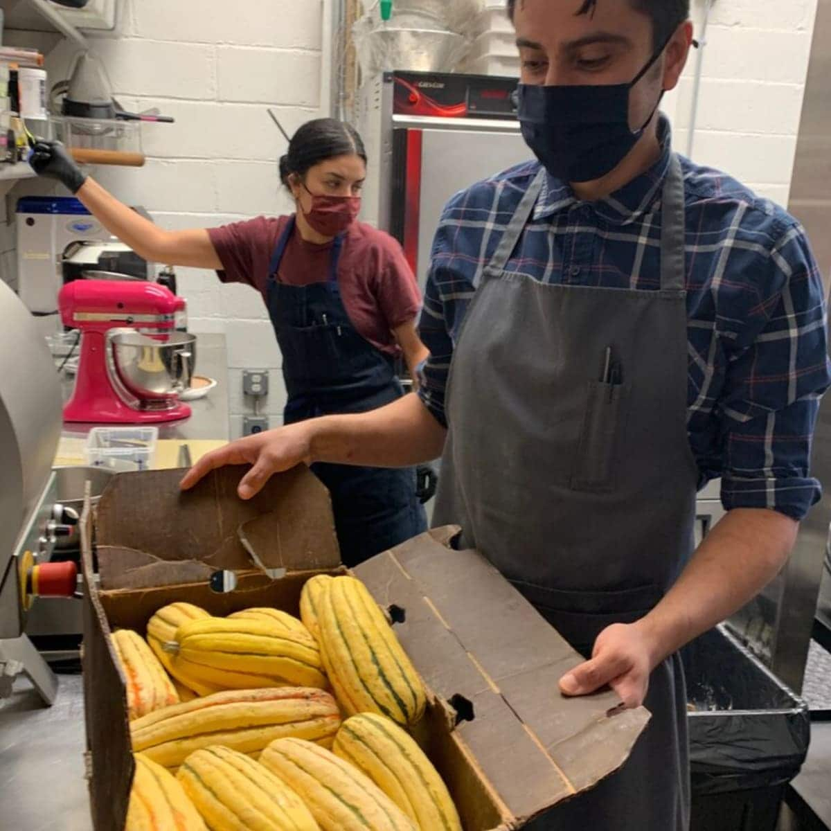 Chef Jordan Rosas and Pastry Chef Neidy Venegas.