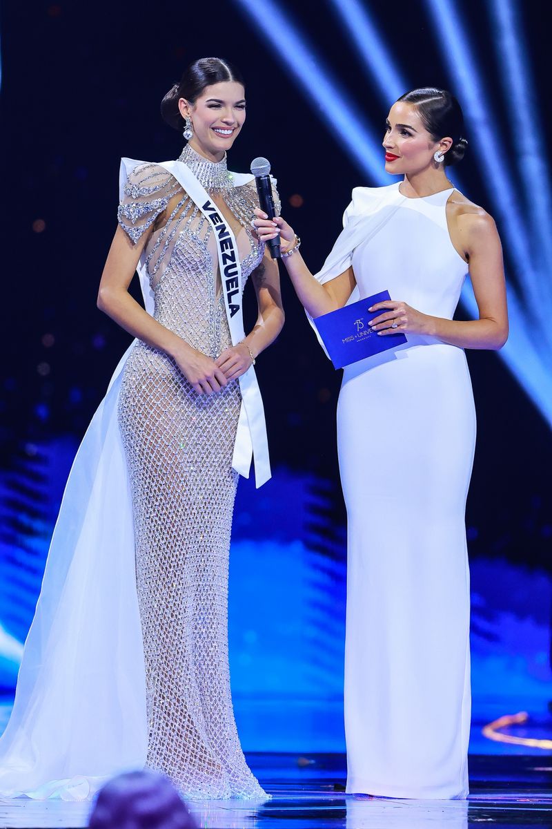  Miss Venezuela, Ileana Marquez, speaks in The 73rd Miss Universe Competition - show at Arena Ciudad de Mexico on November 16, 2024 in Mexico City, Mexico. (Photo by Hector Vivas/Getty Images)