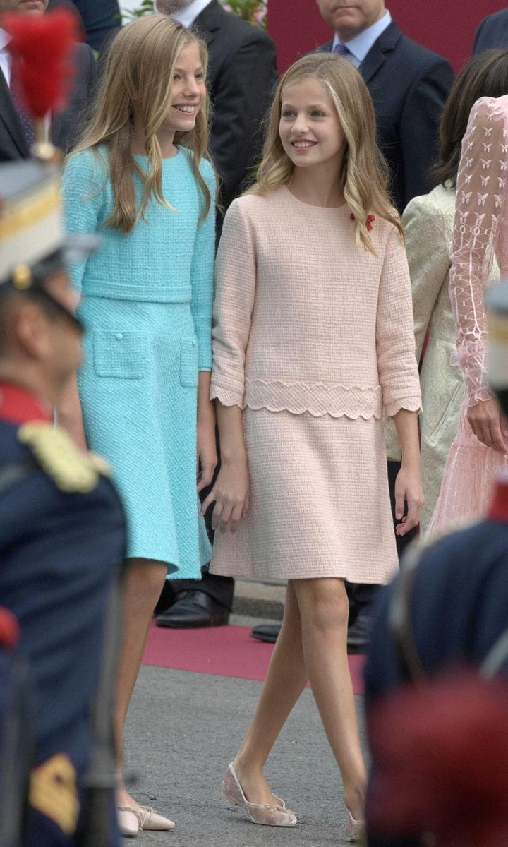 Spanish Royals Attend The National Day Military Parade