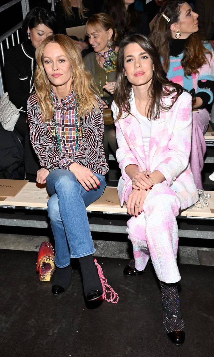 Prince Albert's niece sat in the front row next to Vanessa Paradis