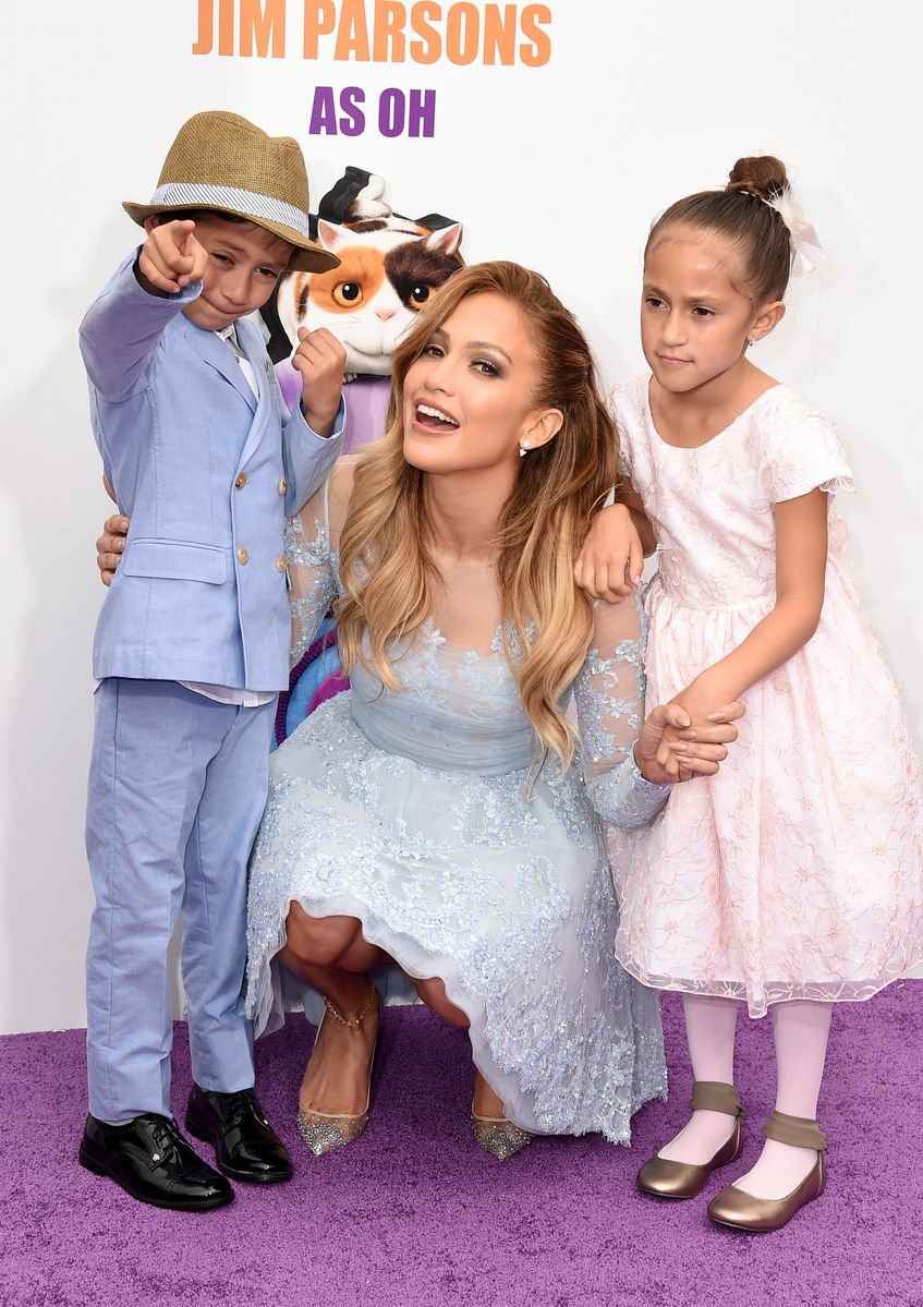 Jennifer Lopez with daughter Emme and Max on March 22, 2015 