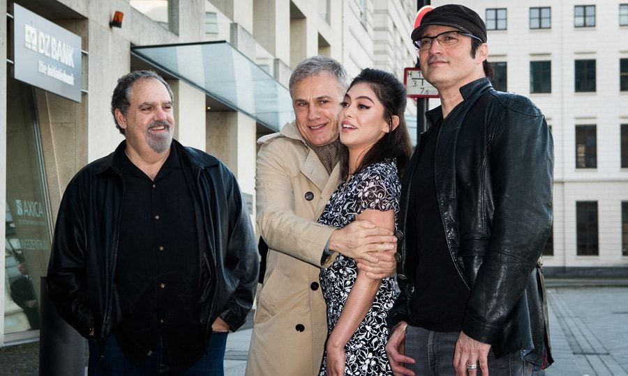 Rosa Salazar, Jon Landau, Christoph Waltz and Robert Rodriguez