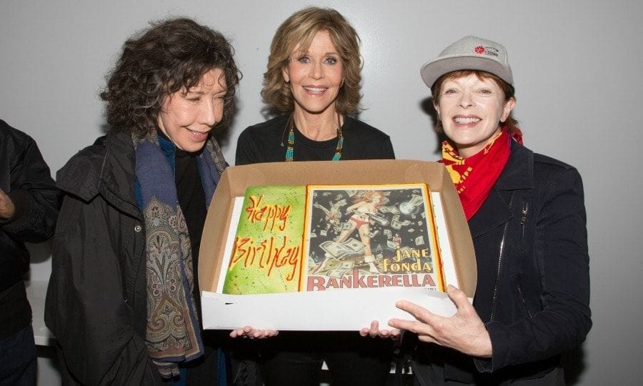 December 21: Jane Fonda celebrated her 79th birthday with friends Lily Tomlin and Frances Fisher by returning to her activist roots and supporting the people of Standing Rock during the #BankExit Rally in L.A.
Photo: Gabriel Olsen/Getty Images