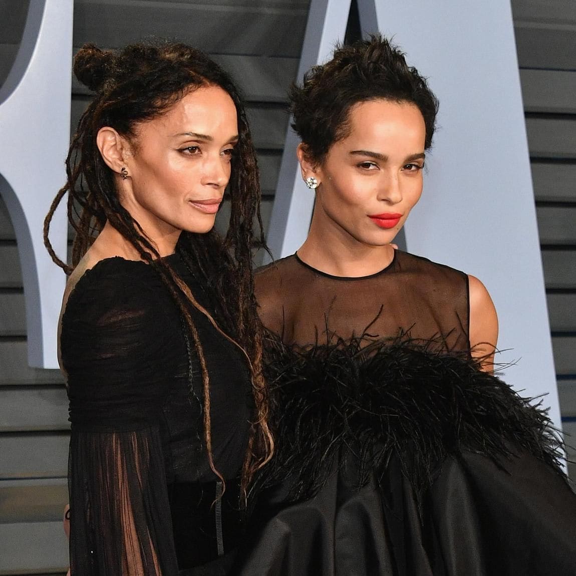 Zoe Kravitz and Lisa Bonet posing together