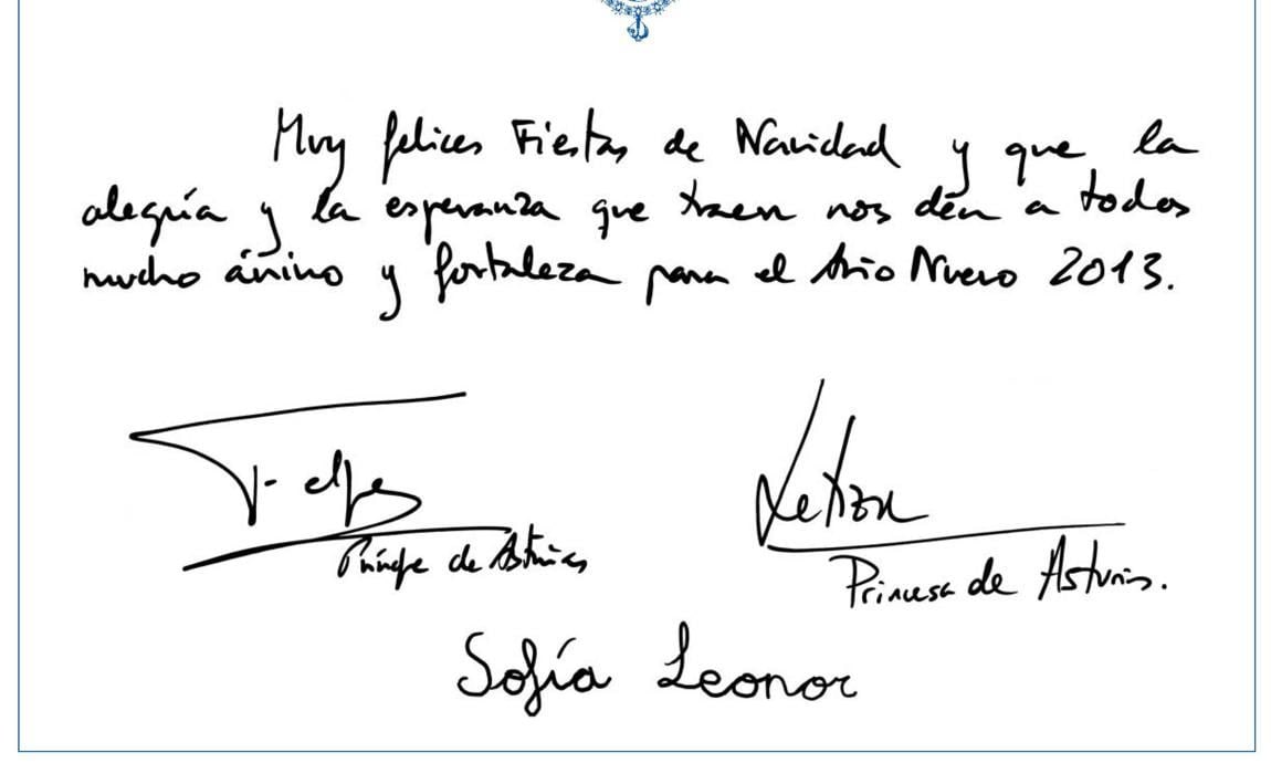 Spanish Royal Family Christmas Cards