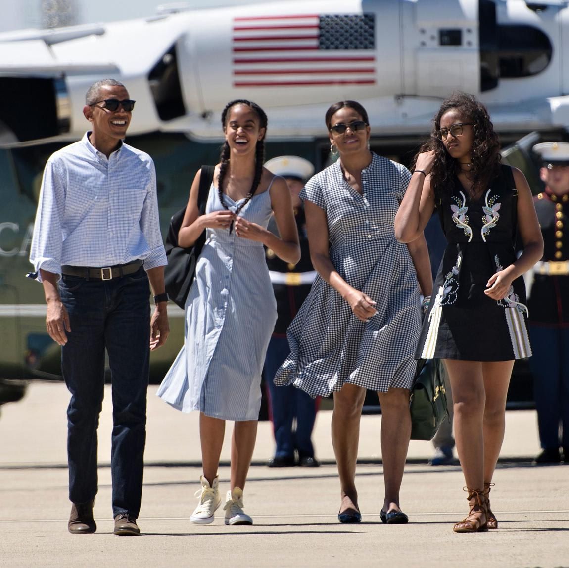 Michelle Obama celebrated her husband Barack's birthday with a throwback family photo