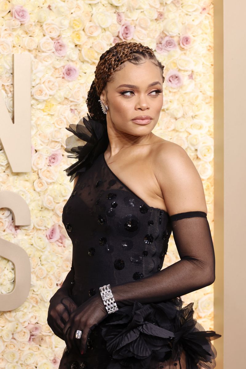 Andra Day attends the 81st Annual Golden Globe Awards 