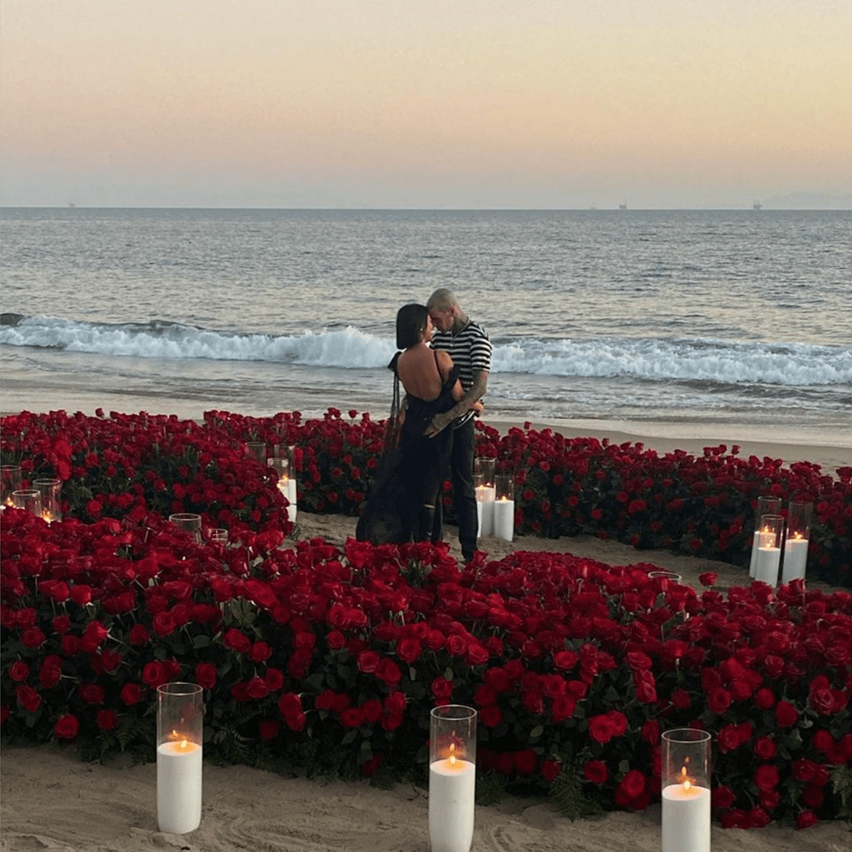 Kourtney Kardashian and Travis Barker