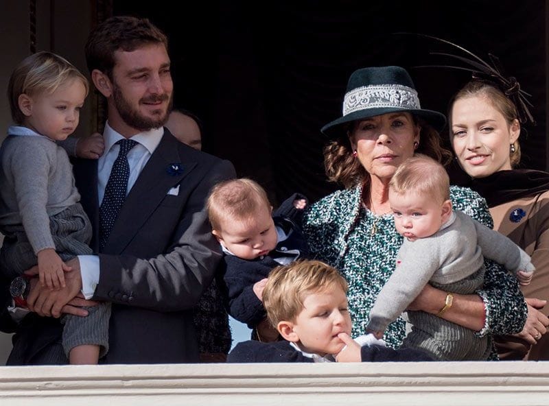 Princess Caroline and their grandchildren