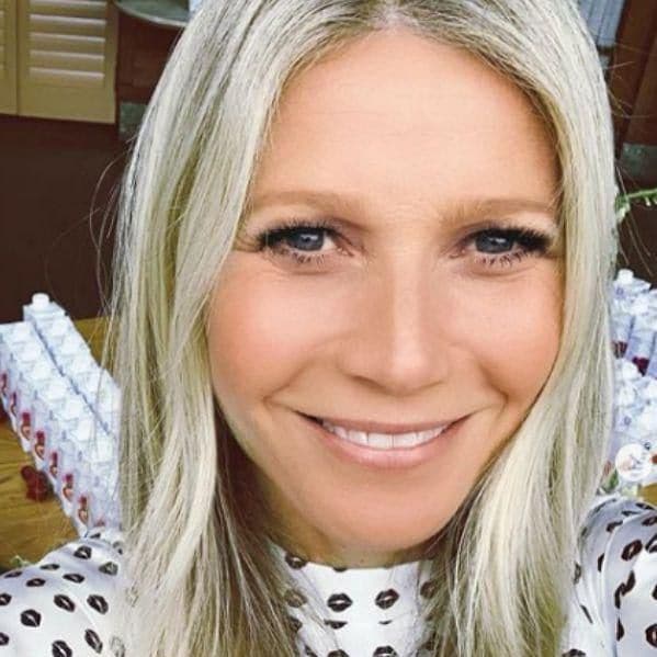 Gwyneth Paltrow takes a selfie with her hair loose