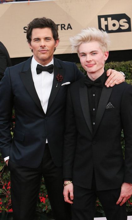 James Marsden's dashing teenage son caught the attention of many attending the 2017 Screen Actors Guild Awards with his famous father.
Photo: David Livingston/Getty Images