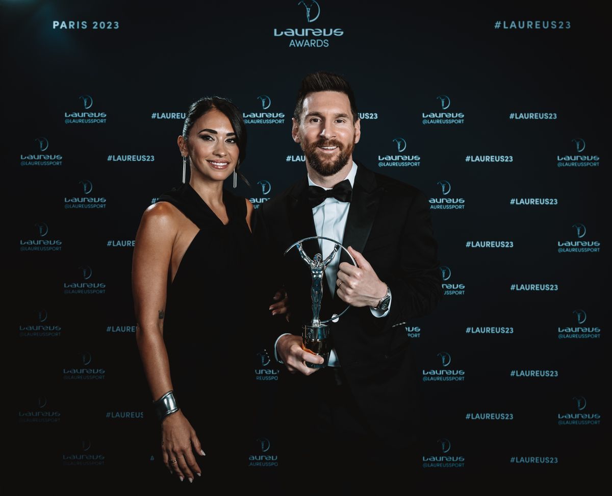 Antonela Roccuzzo and Lionel Messi