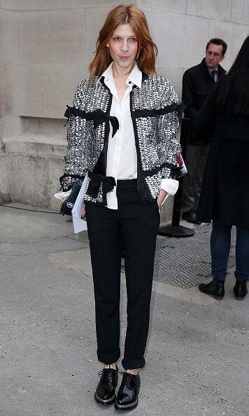 Clemence Poesy at Chanel.
<br>
Photo: GC Images