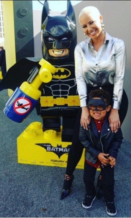 February 4: Muva Rose! Amebr Rose and her son Sebastian had some mommy and son time during the premiere of <i>The LEGO Batman</i> movie in Westwood.
Photo: Instagram/@amberrose