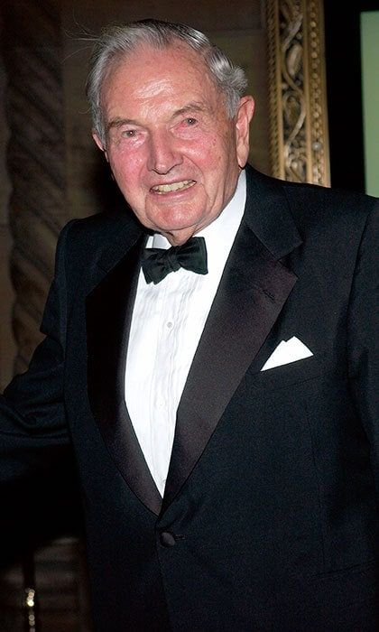 <b>David Rockefeller - March 20</b>
The banker and philanthropist David Rockefeller, died at age 101. From a family with an iconic name, the youngest and last surviving of John D. Rockefeller Jr.'s children controlled all of Chase bank in Manhattan, and his worth was estimated by 'Forbes' to be around $3.3billion.
Photo: Getty Images