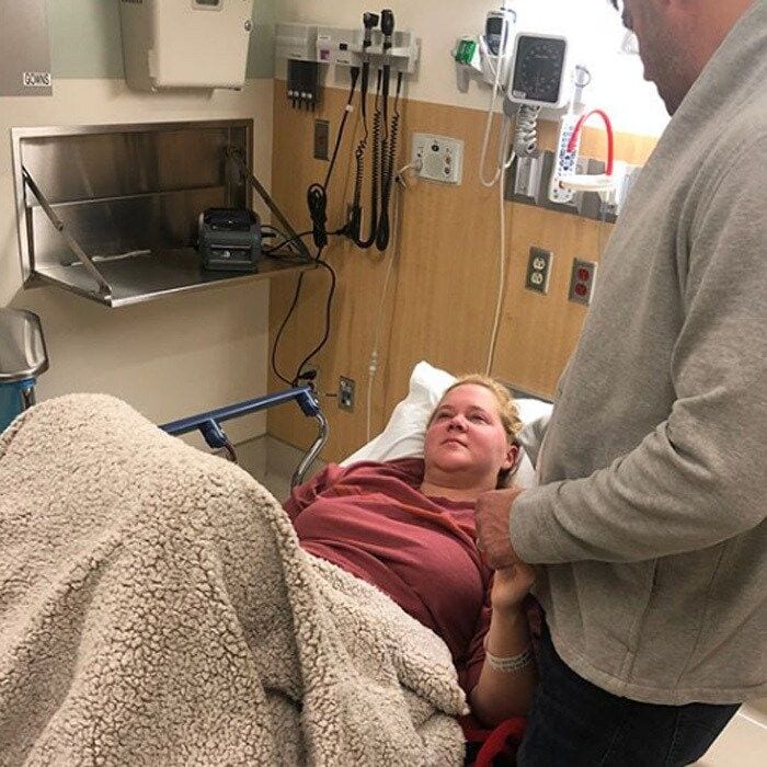 Amy Schumer revealed she spent the better part of the week in the hospital. The <i>I Feel Pretty</i> actress revealed in a candid post on Instagram that she was recovering from a kidney infection. "Here's what I've been up to this week. I was hospitalized for 5 days with a horrible kidney infection," she explained in part. She then went on to note she wasn't allowed to travel for the rest of her latest film's promo. "I wanted to share this with you because this is sexy as hell but mostly because I was meant to go to London for the opening of I Feel Pretty and my doctors have told me that's a no go. I'm really disappointed selfishly to miss this trip because I love London and Europe in general and all the great people (food) there."
Photo: Instagram/@amyschumer