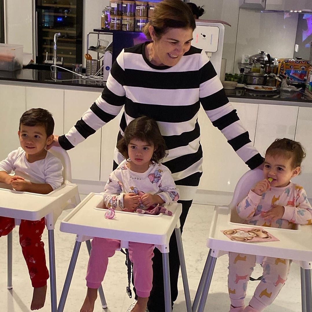 Cristiano Ronaldo’s mom and kids