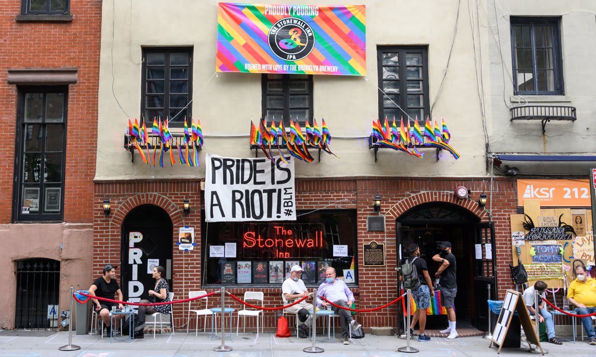 New York City Lights Up In Support Of The 50th Anniversary Of The First Gay Pride March