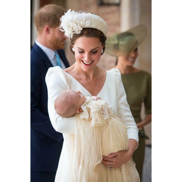 While it was Prince Louis' big day, Kate Middleton definitely stole some of the show in a stunning cream Alexander McQueen dress. The royal always wears a variation of this style to her children's christenings. Click <a href="https://us.hellomagazine.com/fashion/12018070927651/kate-middleton-always-wears-cream-mcqueen-christenings">here</a> to see why!
Photo: Dominic Lipinski - WPA Pool/Getty Images