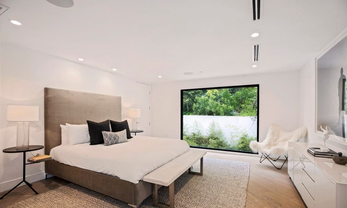 One of the bedrooms in Brooklyn Beckham's home