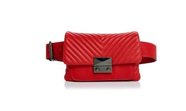 Skinny V Quilt Belt Bag by Aqua