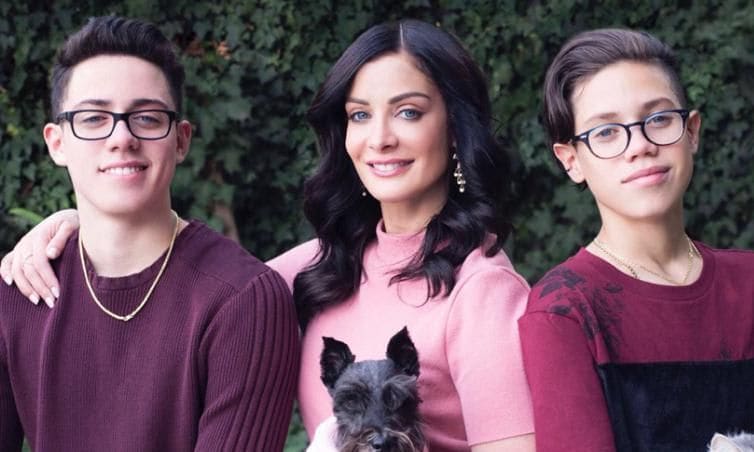 Dayanara Torres and sons Cristian Marcus Muniz and Ryan Adrian Muniz