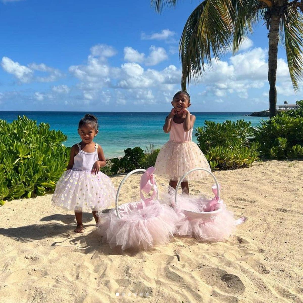 Vanessa Bryant takes daughters to the Caribbean for an Easter vacation