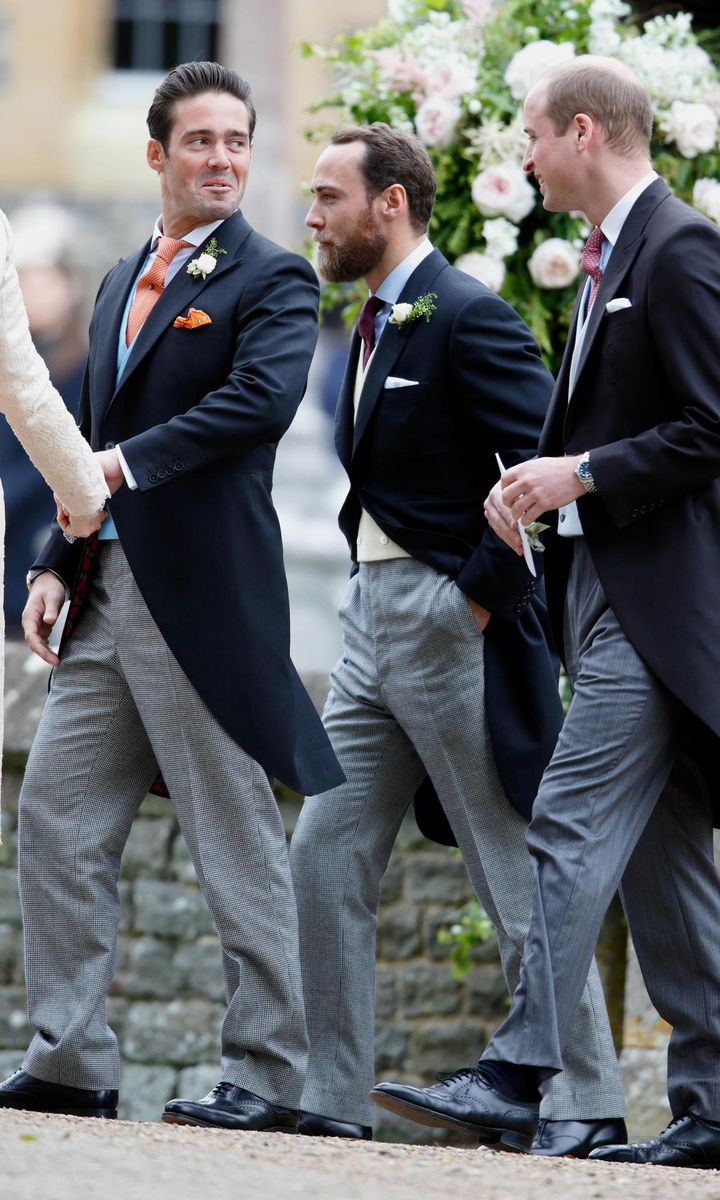 Spencer Matthews (left), pictured with James Middleton and Prince William, is James Matthews’ younger brother