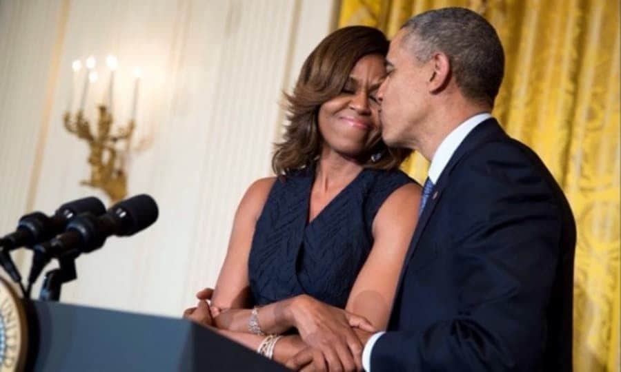 </b>On their first kiss</b>
"We were at a law firm together, I was a summer associate, she was already practicing law," Barack shared in 2012 during a joint appearance with Michelle on <i>The View</i>. "I had been sort of eyeing her for a while, but she was acting real professional. Finally I wear her down a little bit and I say, we're coming back from a firm picnic and I said, 'Well let's go get some ice cream.' We went to Baskin-Robbins on 53rd Street in Chicago, she bought chocolate, I don't remember what I bought. They didn't have any seats in the store so we sat out on a curb on a summer day and had ice cream, and that's when I asked her if I could kiss her."
Photo: Instagram/@michelleobama