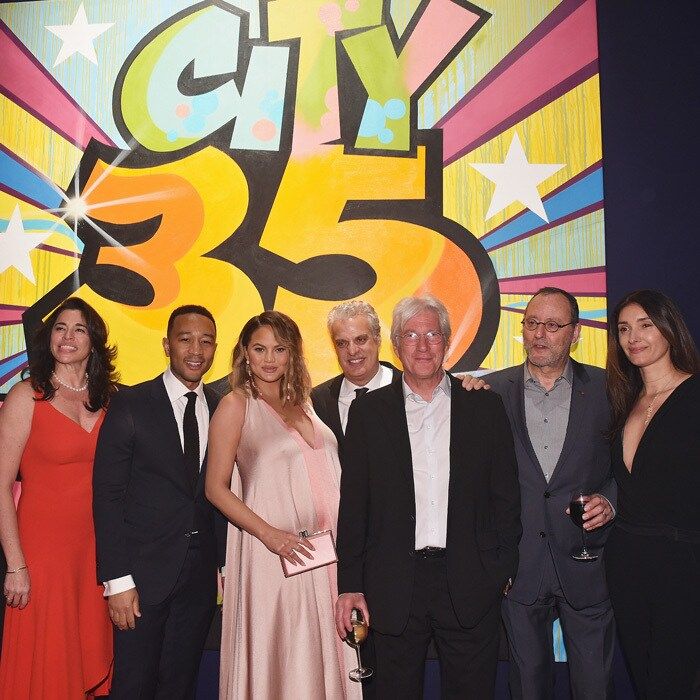 Newlywed Richard Gere (third from the right) stepped out in NYC to attend City Harvest's 35th annual gala presented by Moet & Chandon with Chrissy Teigen and John Legend. The event, which was also attended by Julianne Moore, brought stars together to fight hunger.
Photo: Getty Images