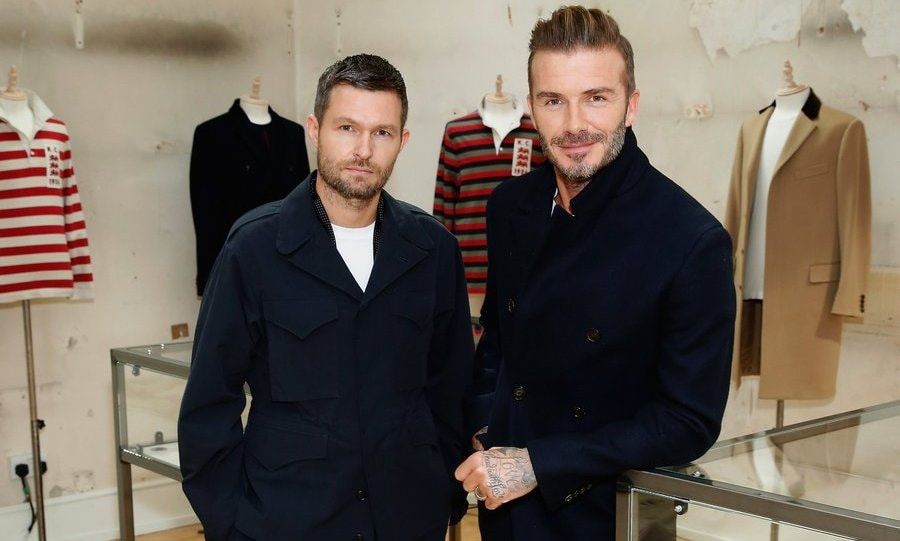 Creative Director Daniel Kearns teamed up with David Beckham to present the relaunch of Kent & Curwen at Kent & Curwen, Mayfair.
Photo: Darren Gerrish/Getty Images