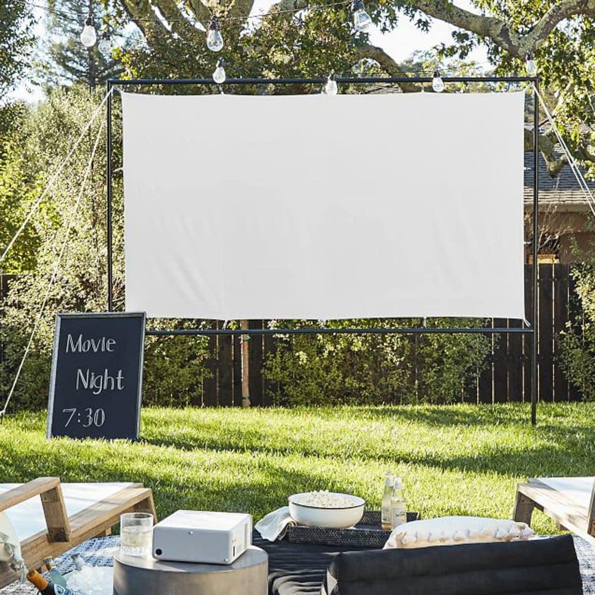 Outdoor Movie Screen from Pottery Barn