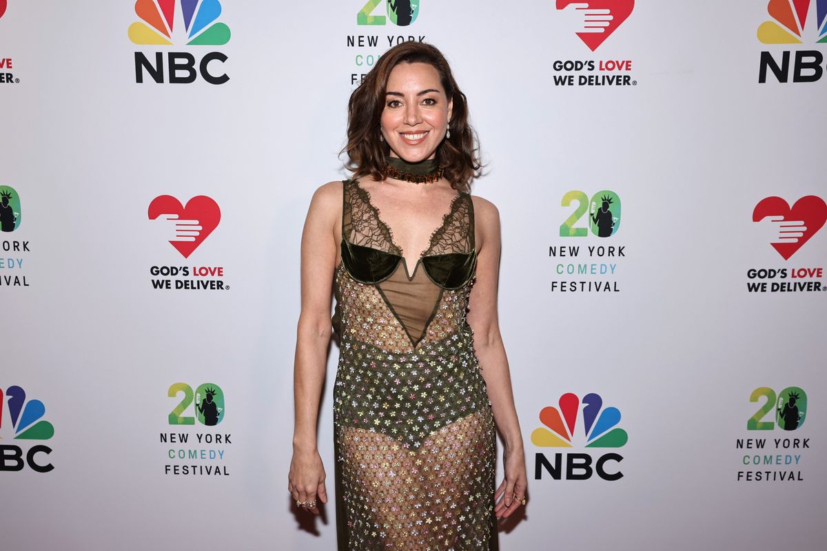 Aubrey Plaza at the Dead Funny: An All-Star Tribute to Joan Rivers