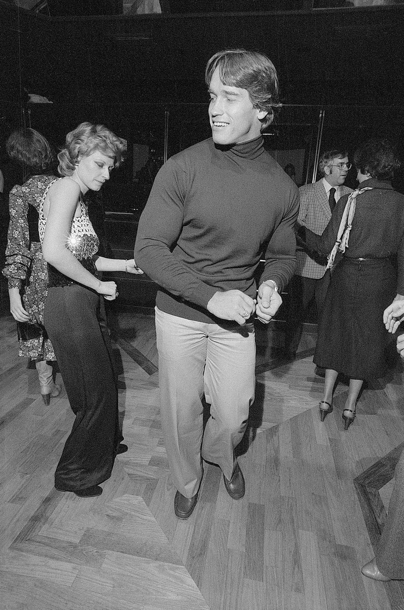 Arnold Schwarzenegger and Anna Ujvari in New York