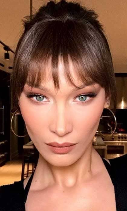 Bella Hadid bangs