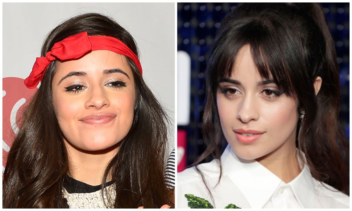 Camila Cabello and her before and after makeup