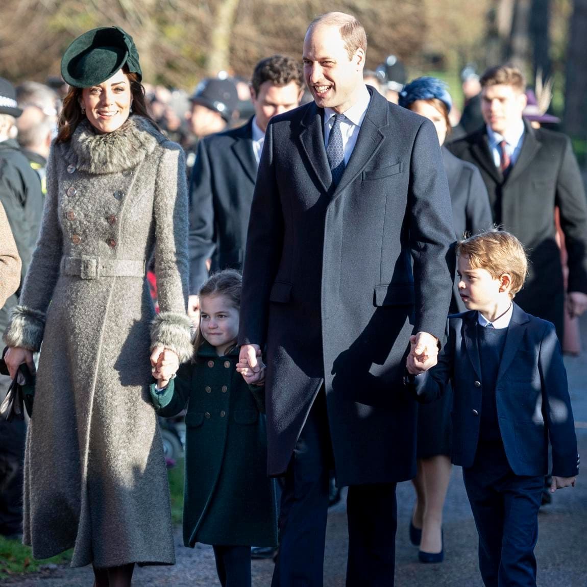 Kate Middleton, husband and children attend Christmas service