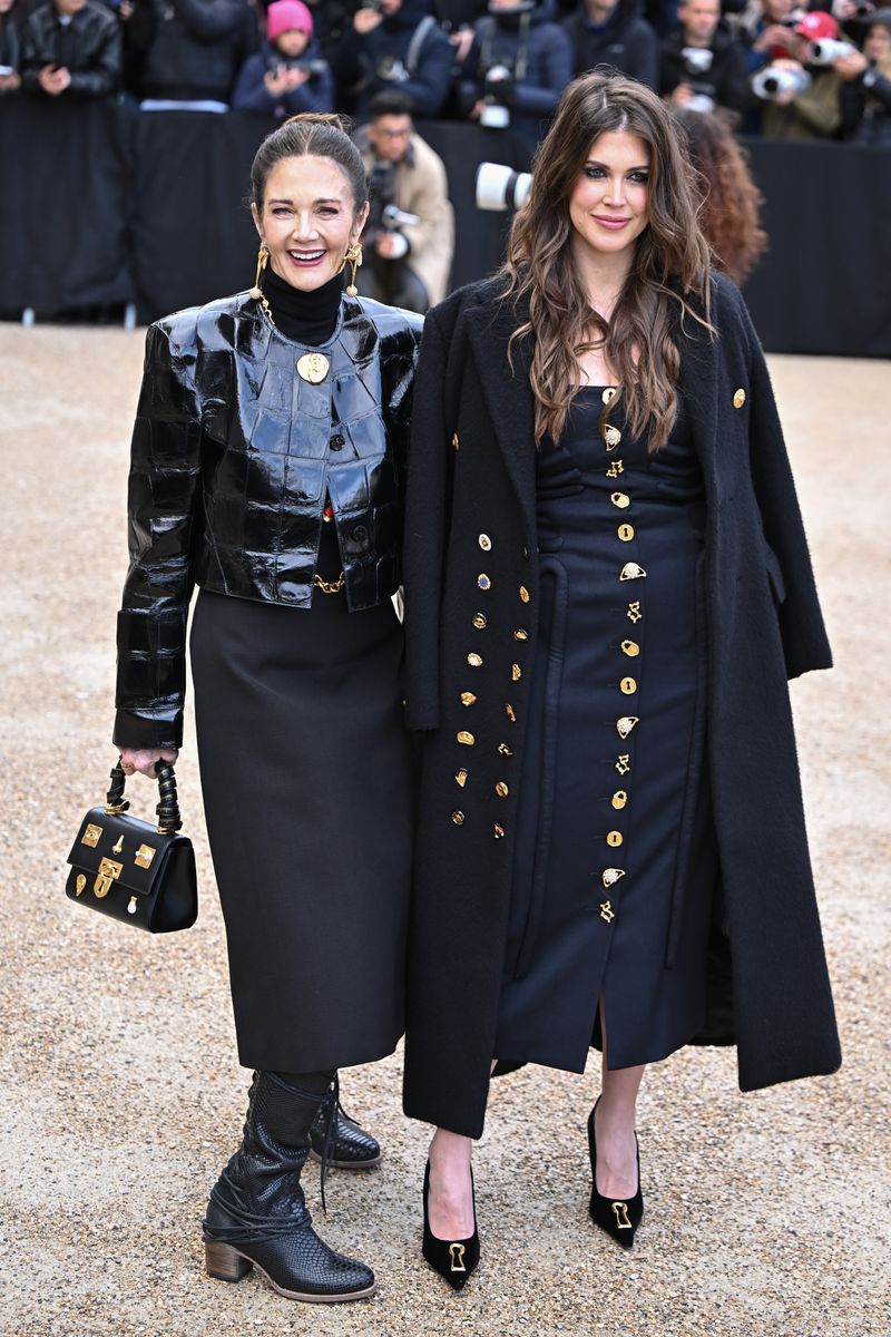 PARIS, FRANCE - JANUARY 27:  Lynda Carter and Jessica Altman attend the Schiaparelli Haute Couture Spring-Summer 2025 show as part of Paris Fashion Week on January 27, 2025 in Paris, France. (Photo by Stephane Cardinale - Corbis/Corbis via Getty Images)