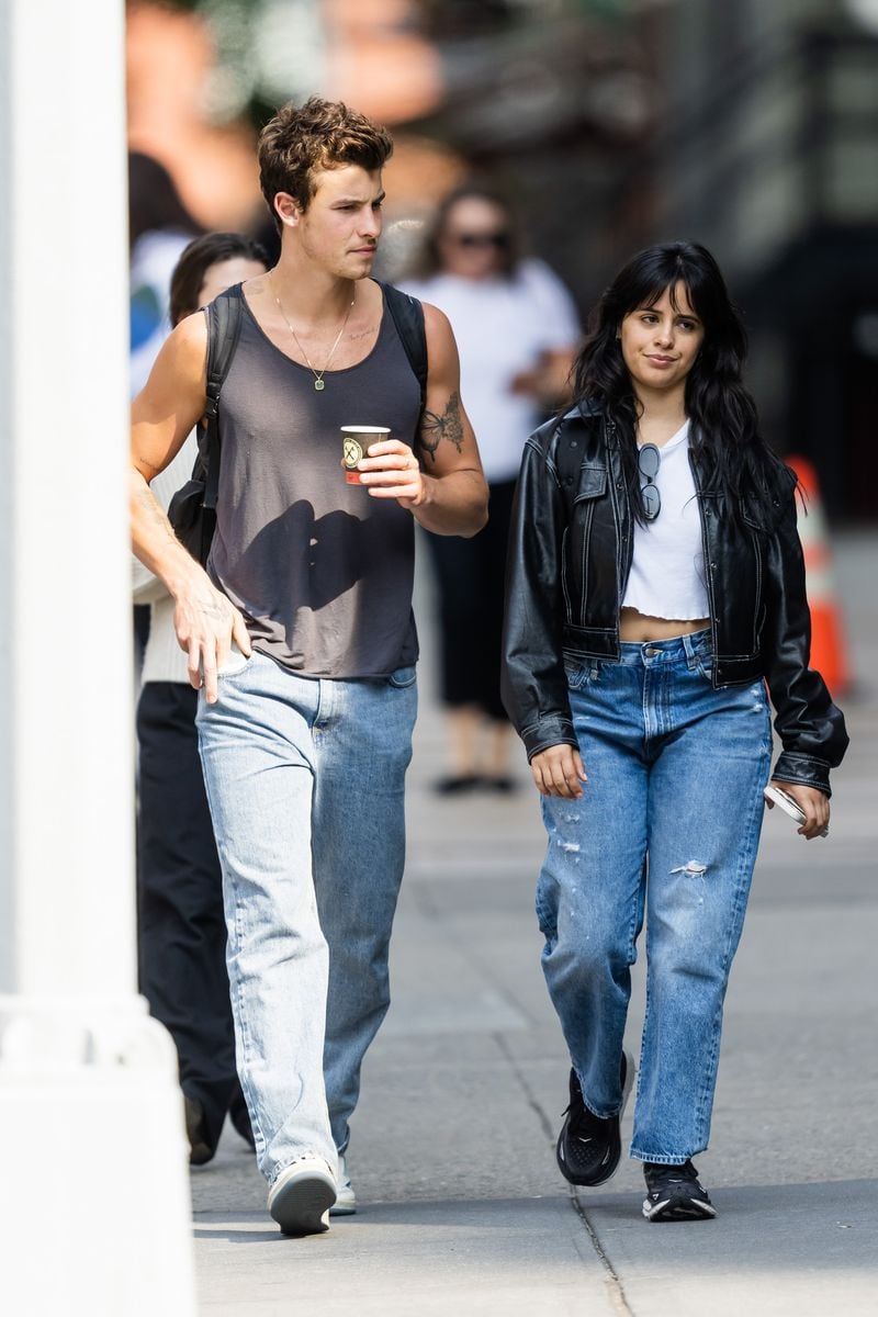 Shawn Mendes and Camila Cabello in NYC last summer after rekindling their love.