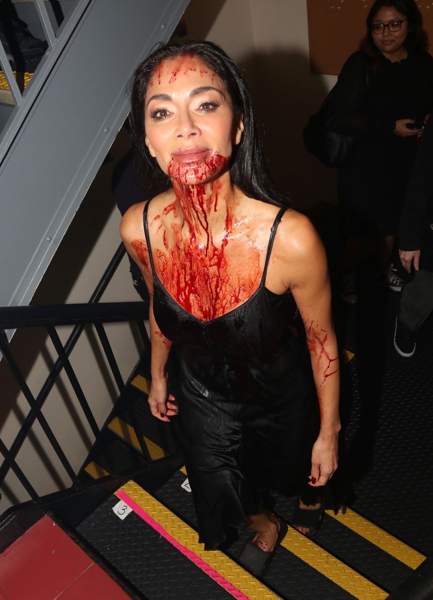  Nicole Scherzinger backstage during the opening night of "Sunset BLVD" at St James Theater on October 20, 2024 in New York City. (Photo by Bruce Glikas/WireImage)